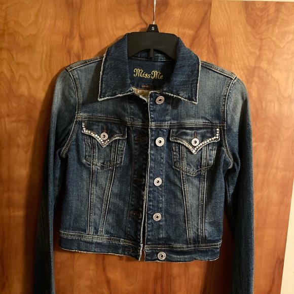 Miss Me Rhinestone Jean Jacket - Picture 2 of 10